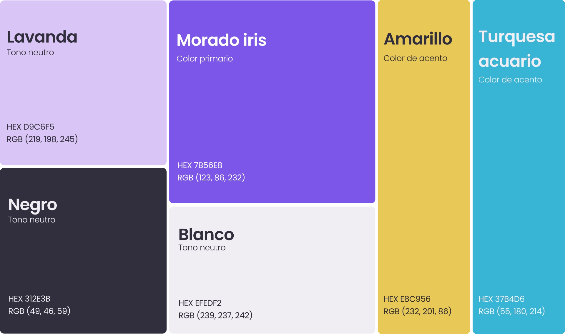 Paleta de colores Goentia