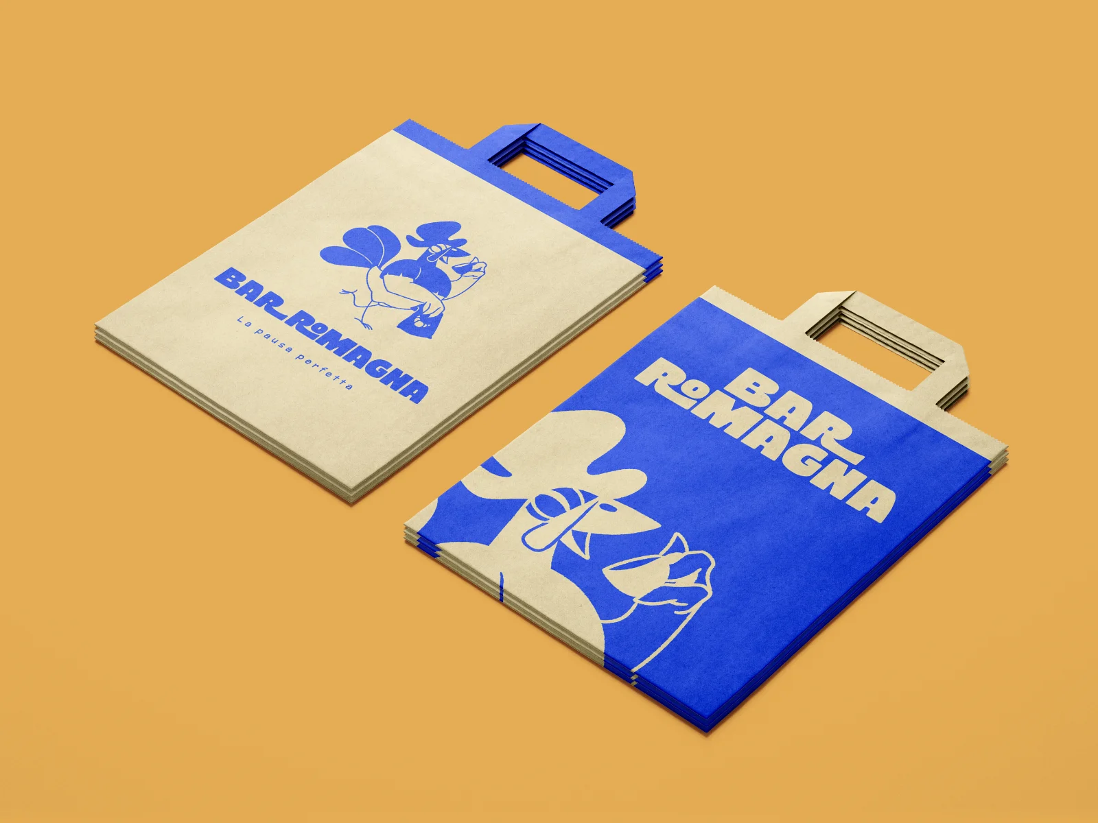 Mockup bolsas bar romagna